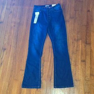 NWT Vince Blue Co. Medium Wash Flare Jeans Button Fly